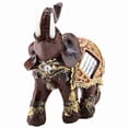 thumbnail image 1 of Estatua de elefante de madera con vetas de la suerte, ideal como regalo para decoración del hogar (M), 1 of 14
