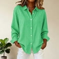 thumbnail image 4 of Luvrsol Womens Button Up Shirts Striped Blouse Collared Shirt Loose Fit for Business Casual S-2XL, 4 of 4
