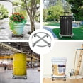 thumbnail image 6 of 55 Gallon Drum Dolly, Barrel and Trash Can Dolly with Cross Braces and 4 Swivel Caster Wheels, Heavy Duty Steel Frame Drum Dolly, 1000 lbs Load Capacity, for Warehouse Drum Handling, 6 of 6