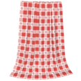 thumbnail image 2 of Balery Checkered Christmas With Snowflakes Manta de Felpa Suave y Acogedora – Cobija de Franela Aterciopelada para Cama, Lavable y Cálida para Sofá, Mascotas, Transpirable-40"x30", 2 of 7