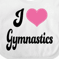 thumbnail image 4 of Inktastic I Love Gymnastics Girls Baby Bib, 4 of 4
