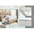 thumbnail image 5 of Zip On Fitted SheetS Full XL Size(54X80) - Includes 1 Bottom Fitted Base + 2 Zip Sheets - Fit's 20” In Deep Pocket - Zip Sheets Easy to Change - 600 TC Cotton Fitted Sheet - Silver Grey Color, 5 of 8