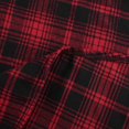 thumbnail image 4 of Fridja Women Sleeve Cold Shoulder Cross Up Plaid Print Irregular Dress, 4 of 6