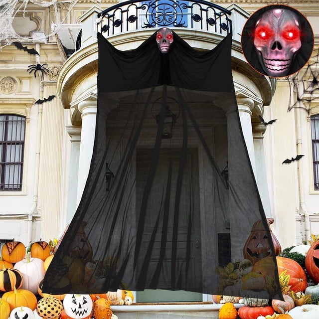 Toystoory Halloween Horror colgante fantasma Control de voz sonido brillante Horror fantasma máscara colgante fantasma decoración fiesta casa embrujada Kits de decoración para fiestas Toystoory HA007303-00