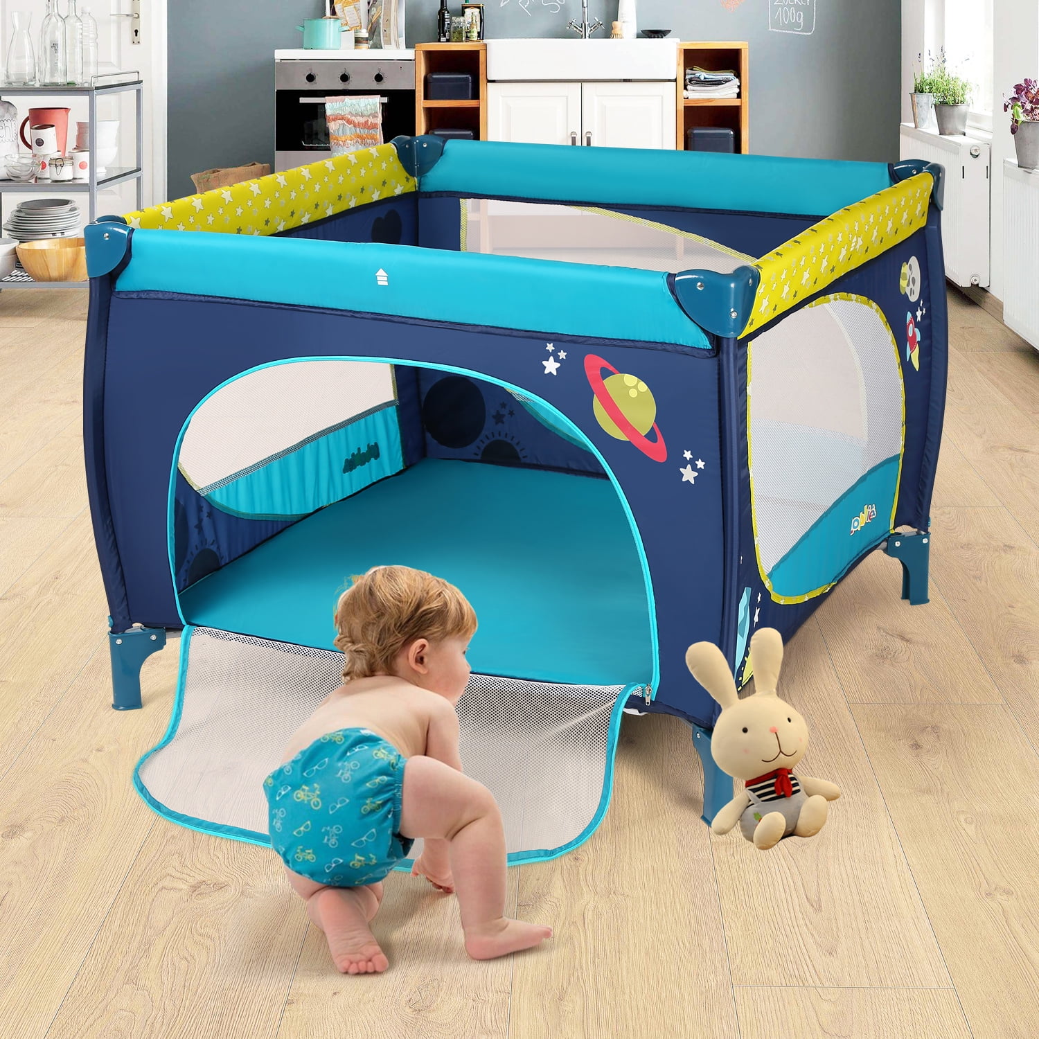 baby playpen with mattress