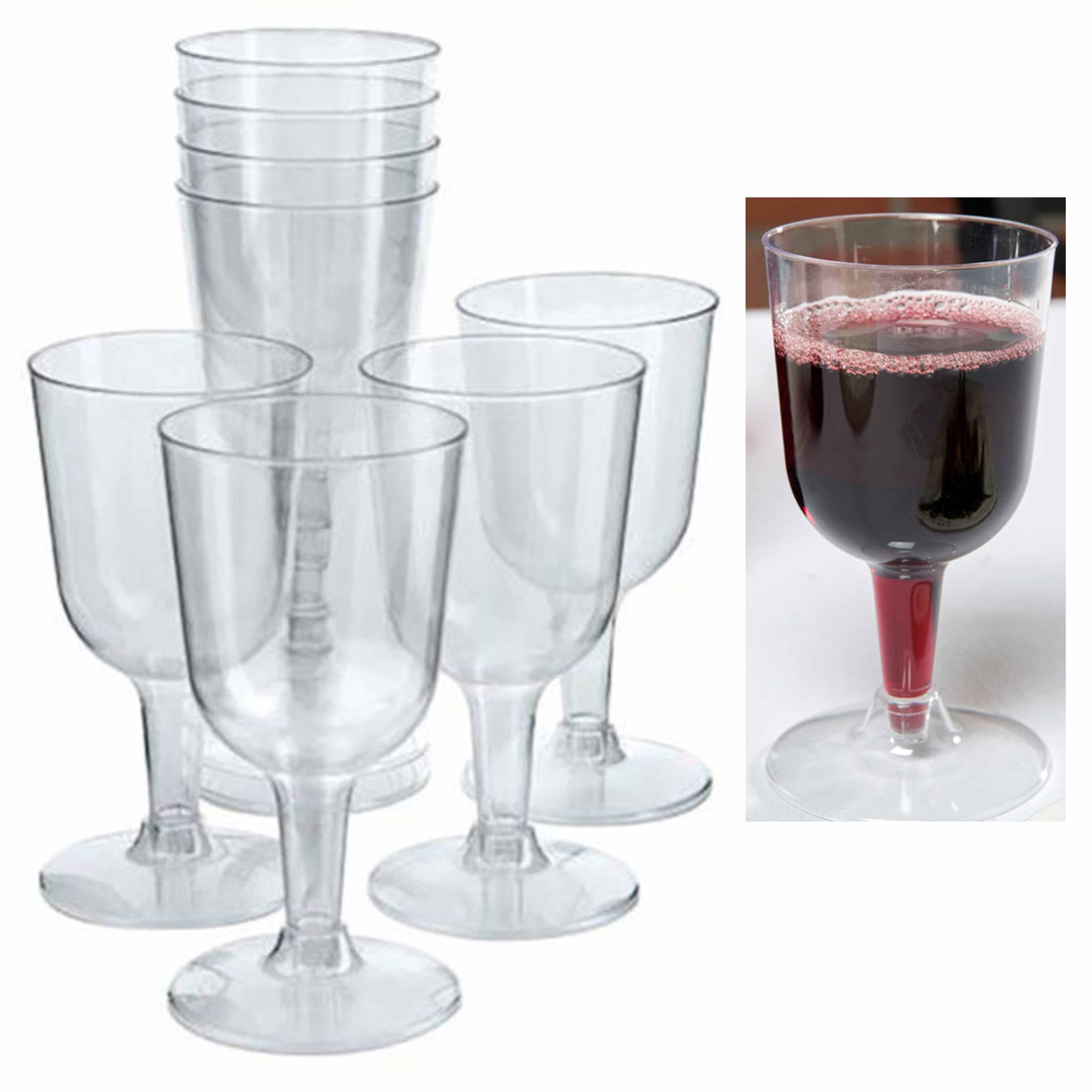 Creative Converting Clear Plastic Champagne Glasses, 16/Pack