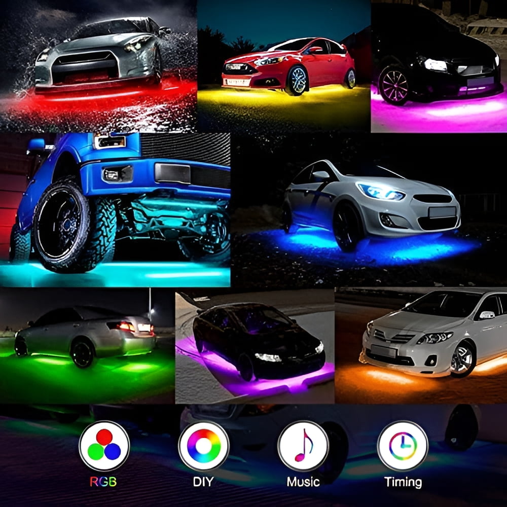 Gowinsee Double Row Car Underglow Lights Kit