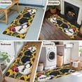 thumbnail image 5 of 2'x6' Rug Runners for Hallways Kitchen, Yellow Sunflower Rooster Non Slip Entryway Beside Floor Carpet Runner, Farmhouse Vintage Rooster Washable Laundry Room Bedroom Throw Rugs Mat for Family Pet, 5 of 8