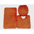 thumbnail image 2 of 3PC LUXURY BATHMAT ORANGE, 2 of 2