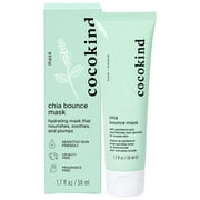 Cocokind Chia Bounce Mask, Hydrating Face Mask, Overnight Face Mask and Gel Moisturizer, With Chia Seeds, Panthenol, Niacinamide and Hyaluronic Acid