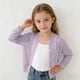 thumbnail image 2 of Niña Pequeña Manga Larga Tops Color Sólido Princesa Punto Suéter con Protección Solar, Aire Acondicionado Suéter Cardigan para Uso Diario Casual, Abrigo Suave, 2 of 7