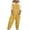Yellow, variant on TIHLMK Womens Jumpsuit Womens Overalls Casual Loose Dungarees Romper Baggy Playsuit Cotton And Linen Jumpsuit Gift for Women