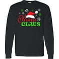 thumbnail image 3 of Inktastic Nana Claus with Christmas Santa Hat and Snowflakes Long Sleeve T-Shirt, 3 of 5