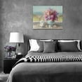 thumbnail image 6 of Beach Flower Bathroom Decor Wall Art Floral Pictures Floral Decor Flower Canvas Painting Flower Decorations Framed Artwork for Bathroom Kitchen Bedroom 16"x12", 6 of 6