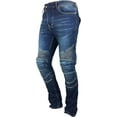thumbnail image 5 of JuicyTrendz Men’s Motorbike Jeans Denim Motorcycle Pants with Protective Pads for Safety Blue W32 x L30, 5 of 7