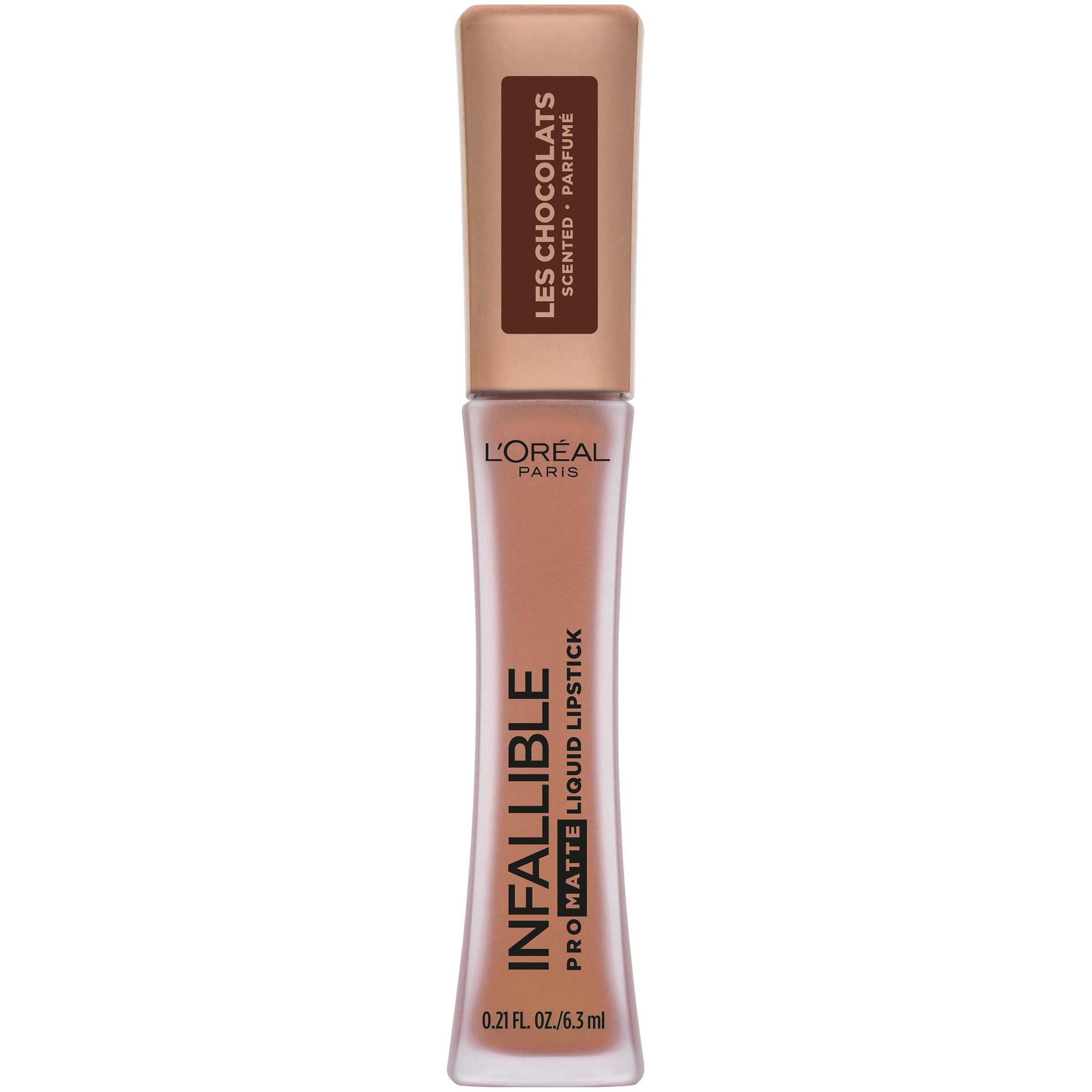 2 PACK L'Oreal Infallible Les Chocolats Scented Liquid Lipstick, (844) Sweet Tooth