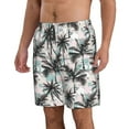thumbnail image 2 of Kdxio Hawaii Palms Pattern Mens Casual Shorts - Drawstring Summer Beach Sports Shorts for Men, 2 of 9