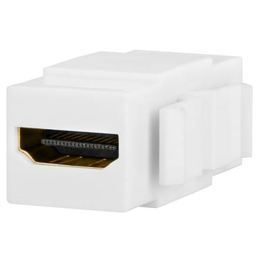 Cmple - HDMI Keystone Coupler Jack F/F, White