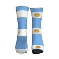 thumbnail image 2 of Mens Crew Socks Womens Flag Of Argentina Workout Training Athletic Socks, 2 of 7