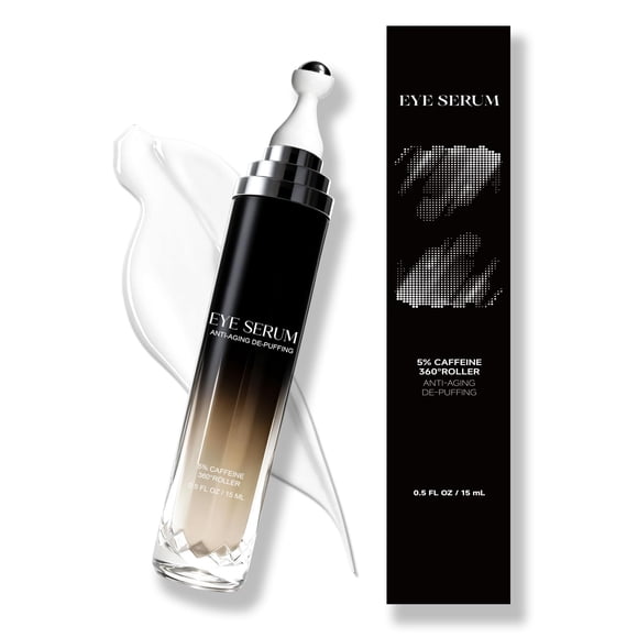 Crema para ojos LAOBAI 15 ml con rodillo 360° y sérum antiedad