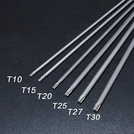 

1/6pc 200mm Magnetic Torx Screwdriver Bit S2 alloy steel T10 T15 T20 T25 T27 T30