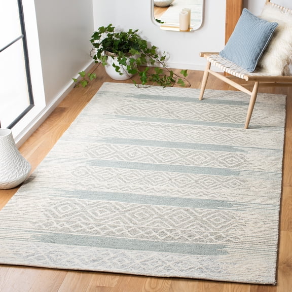 Safavieh Metro Rae Striped Area Rug, Natural/Light Gray, 5' x 8'
