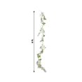 thumbnail image 3 of Efavormart White Artificial Rose Peony Flower Garland, Mixed Floral Greenery Garland Silk Hanging Vine - 6ft, 3 of 10