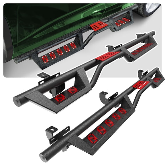 6" Running Boards for 2007-2018 Jeep Wrangler JK 4 Door Side Steps Nerf Bars