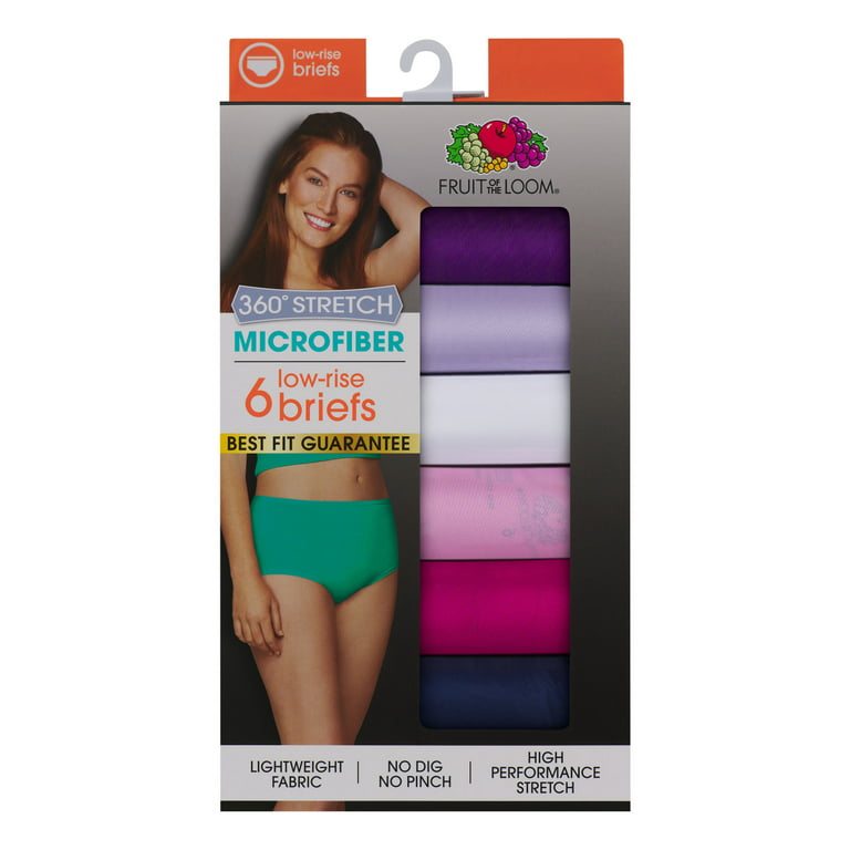  Fruit of the Loom Girls' Low Rise Brief Multipacks, 6  Pack-Fashion Assorted, 8: Clothing, Shoes & Jewelry