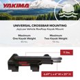 thumbnail image 4 of Yakima JayLow Rooftop Mounted Kayak Rack, Compatible with StreamLine Towers, 4 of 12