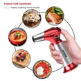 thumbnail image 2 of Soplete de butano Kollea Mini soplete de cocina Soplete de crema Brulee Antorcha recargable Encendedor Antorcha de cocina con cerradura de seguridad y llama ajustable para hornear manualidades Barbaco, 2 of 6