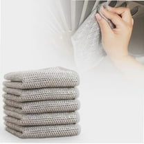 10PCS Multipurpose Wire Dishwashing Rags - Premium Reusable Metal Scrubbing Pads for Kitchen Cleaning