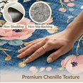 thumbnail image 6 of ODIKA 6'x9' Washable Area Rug Non-Slip, Easy Care, Scatter Decorative Wildflower Vintage Distressed Border Boho for Family Room, Living Room, Master Bedroom, 6 of 7