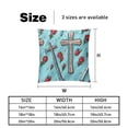 thumbnail image 5 of Bed Pillow Inserts with Unique Patterns - Set of 2, 16x16, 18x18, 20x20 Inches - Ideal for Throw Pillow Covers and Home Decor, 5 of 6