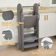 thumbnail image 4 of FUNLIO Foldable Step Stools , 3-Level Height Adjustable Toddler Tower, 4 of 8