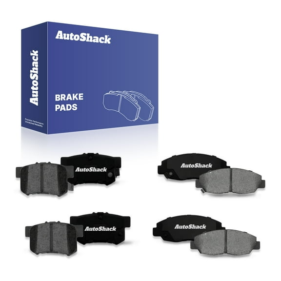 AutoShack Front & Rear Premium Ceramic Brake Pad Set Replacement for 2006-2011 Honda Civic 2001-2005 Acura EL 1998-2002 Honda Accord 8-PC