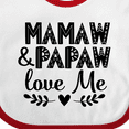 thumbnail image 4 of Inktastic Mamaw and Papaw Love Me Grandchild Boys or Girls Baby Bib, 4 of 4