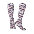 thumbnail image 4 of Fotbe Tropics Palm Trees print Women's Men's Novelty Crew Socks Cotton Socks Knee High Socks for Walking,Running,Nurses,Pregnancy, 4 of 9