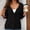 Black, variant on Lightweight Cardigans for Women 3/4 Sleeve Tops for Women Button Down Front V Neck Early Fall Fashion Petite Cardigan Sweaters for Women Sweater Dress for Women for Summer Beach White S