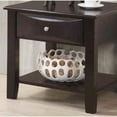 thumbnail image 5 of GZXS Wood End Desk, Small Side Table with Drawer, 2-Tiers Design, Espresso, 5 of 6