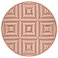 thumbnail image 5 of SAFAVIEH Beach House Arthur Geometric Indoor/Outdoor Area Rug, Red/Creme, 3' x 5', 5 of 10