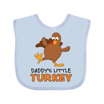 Inktastic Daddy's Little Turkey Boys or Girls Baby Bib