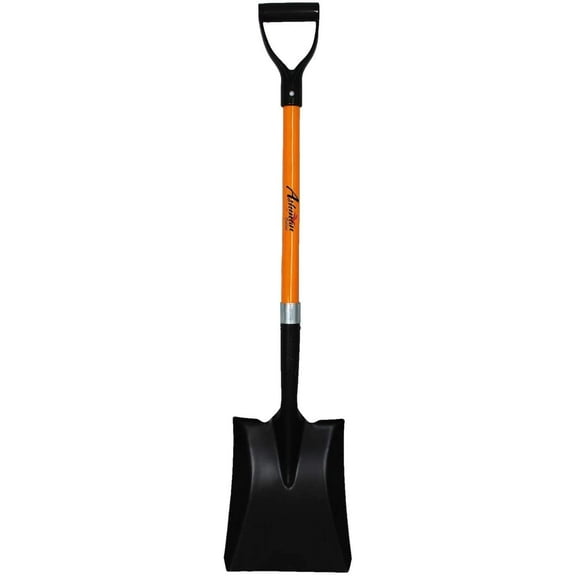Ashman Online 41" Steel Utility Square Shovel - Heavy Duty Transfer Shovel