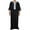 Black, variant on Man Muslims Clothing Short Sleeve Robe Kaftan Male Arabic Middle East Jubba Thobe