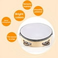 thumbnail image 7 of 6 Inches Early Education Teaching Aids Hand Tambourine Children Percussion Tambourine D mj4524, 7 of 7
