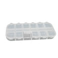 thumbnail image 1 of Ygjytge Caja De Almacenamiento De Cuentas Transparentes De 12 Rejillas Para Vitrina De Joyería De Manicura De Arte De Uñas Ygjytge Para estrenar, 1 of 9