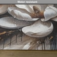 thumbnail image 5 of Ambesonne Brown Place Mats Set of 4, Magnolia Petals Grunge Back, Standard Size, Umber and Blue Grey, 5 of 5