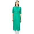 thumbnail image 1 of Phagun Kurti Col Mandarin pour Femmes Tunique Ethnique Indienne Kurta en Rayonne, 1 of 2