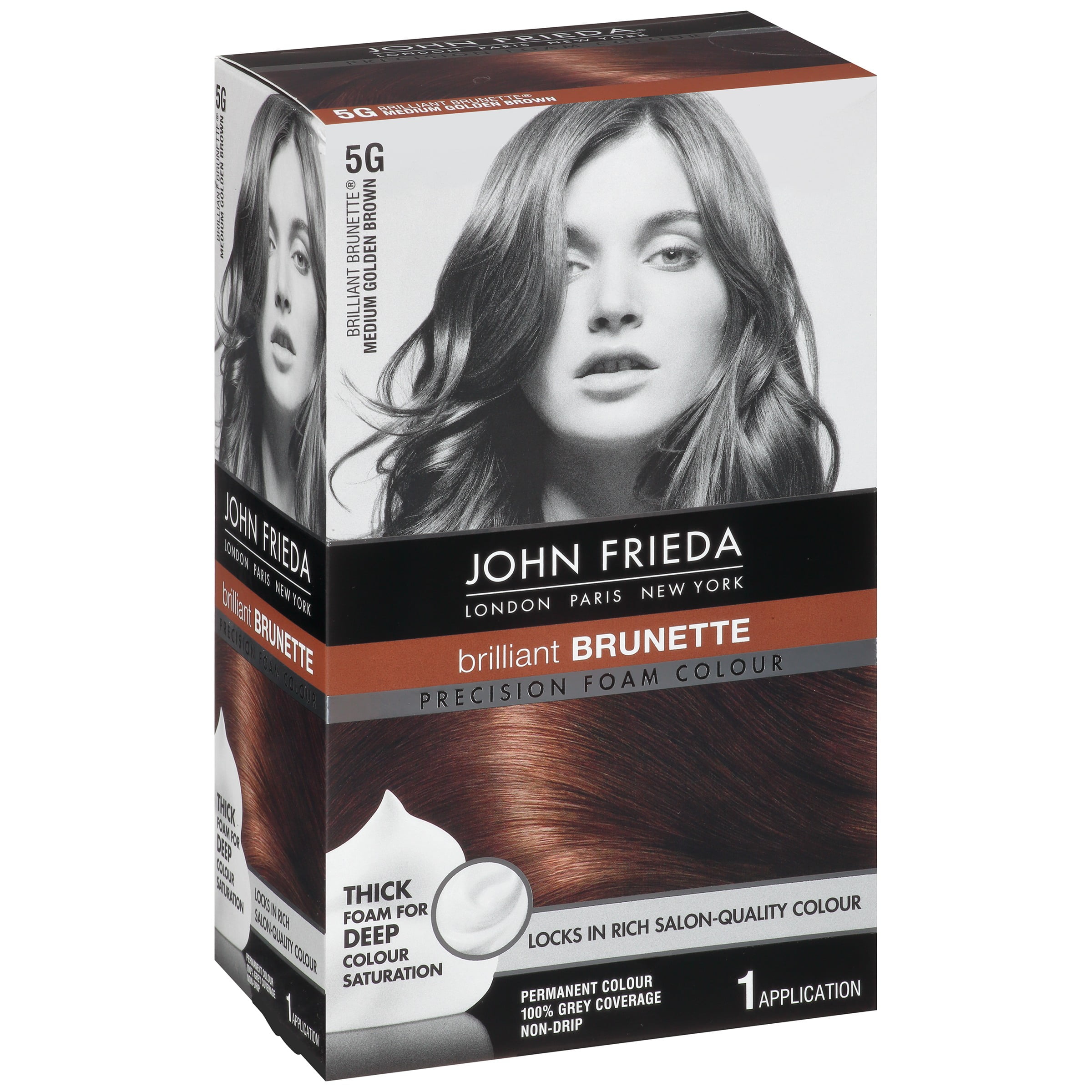 John Frieda Brilliant Brunette® Medium Golden Brown 5G Precision Foam ...