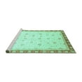 thumbnail image 2 of Ahgly Company Machine Washable Indoor Rectangle Oriental Turquoise Blue Modern Area Rugs, 2' x 4', 2 of 4